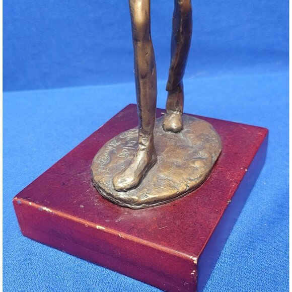 Vintage‎ Bronzeart Signed Bronze Father & Son Piggy Back Ride Statue! 3 - Picture 5 of 14